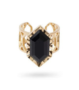 Anillo ajustable gleam piedra negro anartxy 1