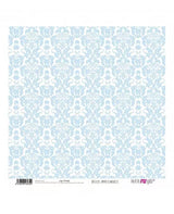 PAPEL SCRAP DAMASCO - RAYAS DIAGONAL Azul Bebé 1