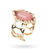 Anillo ajustable gleam piedra rosa anartxy 2