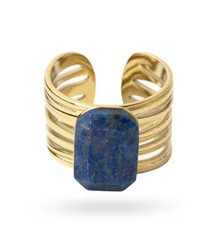 Anillo ajustable spirit mineral azul anartxy 1