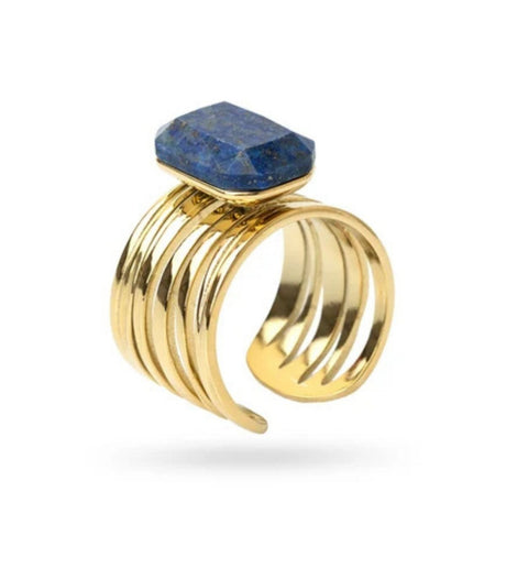 Anillo ajustable spirit mineral azul anartxy 2