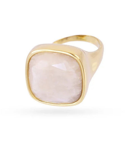 Anillo spirit sello piedra cuadrada beige anartxy 2