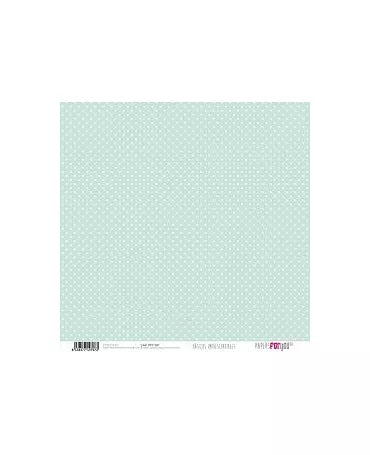 PAPEL SCRAP PUNTOS MINI - NUBES Verde Suave 1