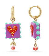 Aros trencadis sello corazon dorado anartxy 1