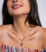 Collar astros multicolor cuerno naranja anartxy 2