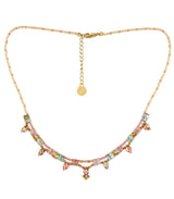 Collar miyuki multicolor geometrico rosa anartxy 1