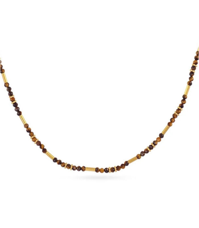 Collar spirit tubos dorados cafe anartxy 2