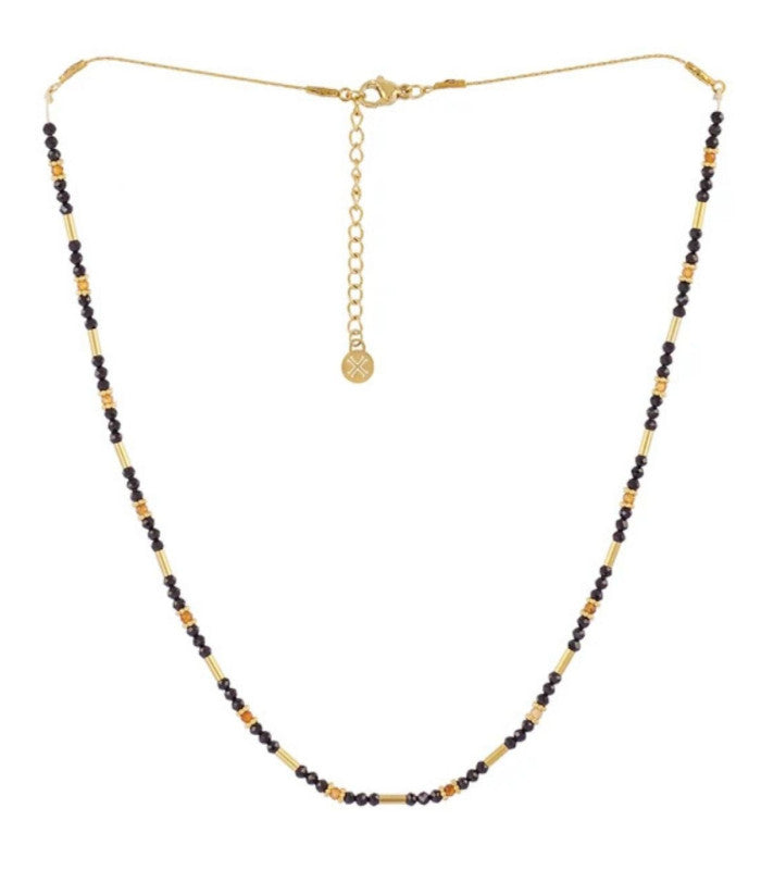 Collar spirit tubos dorados negro anartxy 1