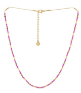 Collar spirit tubos dorados rosa anartxy 1