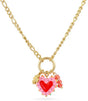 Collar trencadis cadena corazon rosa anartxy 1