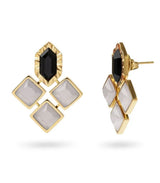 Pendientes gleam geometricos negro anartxy 1