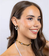 Pendientes gleam geometricos negro anartxy 2