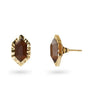 Pendientes glean boton piedra cafe anartxy 1