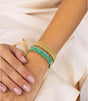 Pulsera ajustable miyuki banda dorado anartxy 1