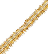 Pulsera ajustable miyuki banda dorado anartxy 2
