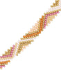 Pulsera ajustable miyuki zigzag rosa anartxy 1