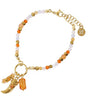 Pulsera astros multicolor cuerno naranja anartxy 1