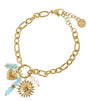 Pulsera astros sol verde anartxy 1