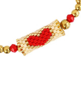 Pulsera elastica miyuki corazon beige anartxy 2