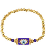 Pulsera elastica miyuki ojo azul anartxy 1