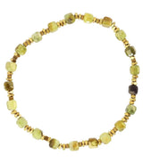 Pulsera elastica piedras facetadas verde claro anartxy 1