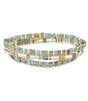 Pulsera miyuki triple verde geometrica anartxy 1