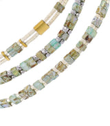 Pulsera miyuki triple verde geometrica anartxy 2