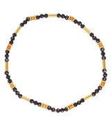 Pulsera tubos dorados negro anartxy 1
