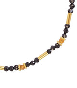 Pulsera tubos dorados negro anartxy 2