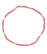 Pulsera tubos dorados rosa anartxy 1