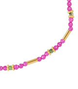 Pulsera tubos dorados rosa anartxy 2