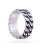 Anillo eslabones hombre plateado anartxy 1