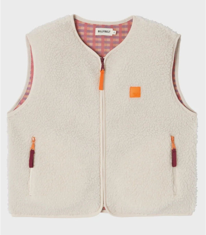 Chaleco sherpa billy belt beige 1