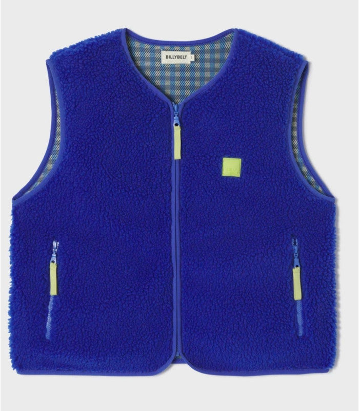Chaleco sherpa billy belt electric blue 1
