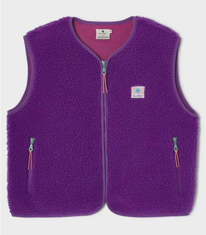 Chaleco sherpa billy belt purple 1