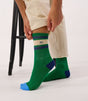 Calcetines mujer billy belt tennis green beige blue 1