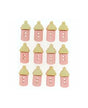 Botones SEW CUTE BABY BOTTLES -GIRL 12pc 1