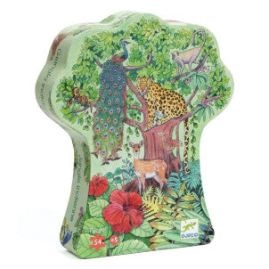 Puzzle silueta jungla india djeco 1