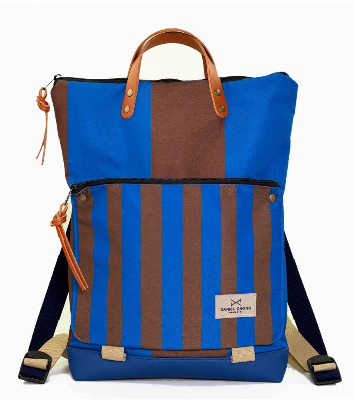 Mochila book holder graphic hi213 azul marron daniel chong 1