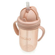 Taza antiderrame con pajita recta 260ml soft blush noüka 1