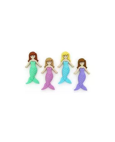 Botones MERMAID FRIENDS 4pc 1