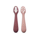 Primeros cubiertos silicona rosa-malva chewies&more 2