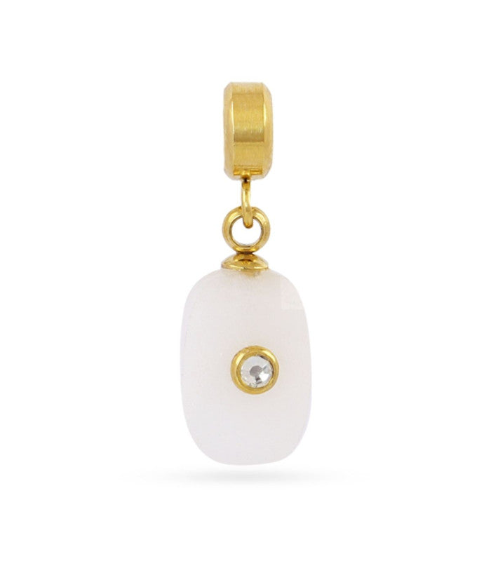 Charm piedra circonita blanco anartxy 1