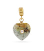 Charm corazon piedra circonita verde anartxy 1