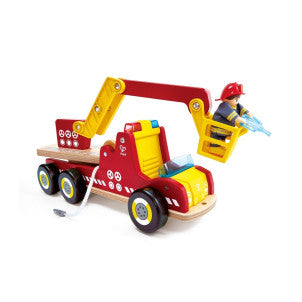 Camion de bomberos con luces y sirena hape 1