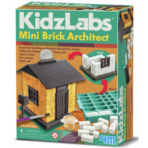 Kit de arquitectura con miniladrillos kidzlabs 4m 1