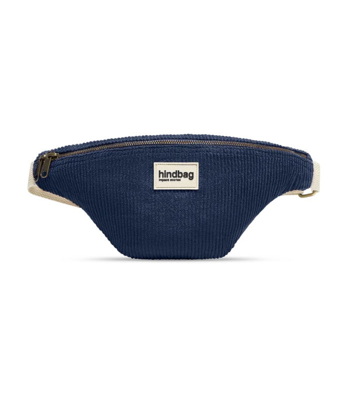 Riñonera olivia velours marine hindbag 1