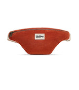 Riñonera olivia velours brique hindbag 1