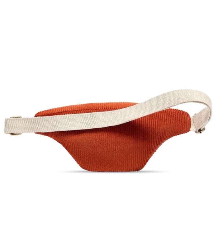 Riñonera olivia velours brique hindbag 2