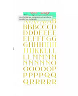 Chipboard THE BLOOMSBURY Alfabeto Capital Foil Vintage Odyssey 1
